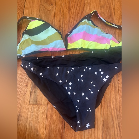 Maaji Multicolor Striped Bikini with Starry Bottoms - Picture 6 of 8